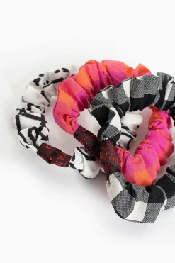 Scrunchie Bracelet Fuchsia/Orange