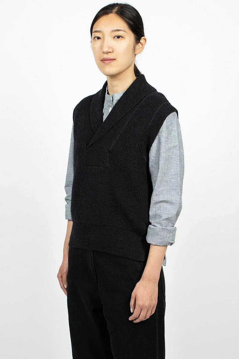Shawl Collar Slipover Ink