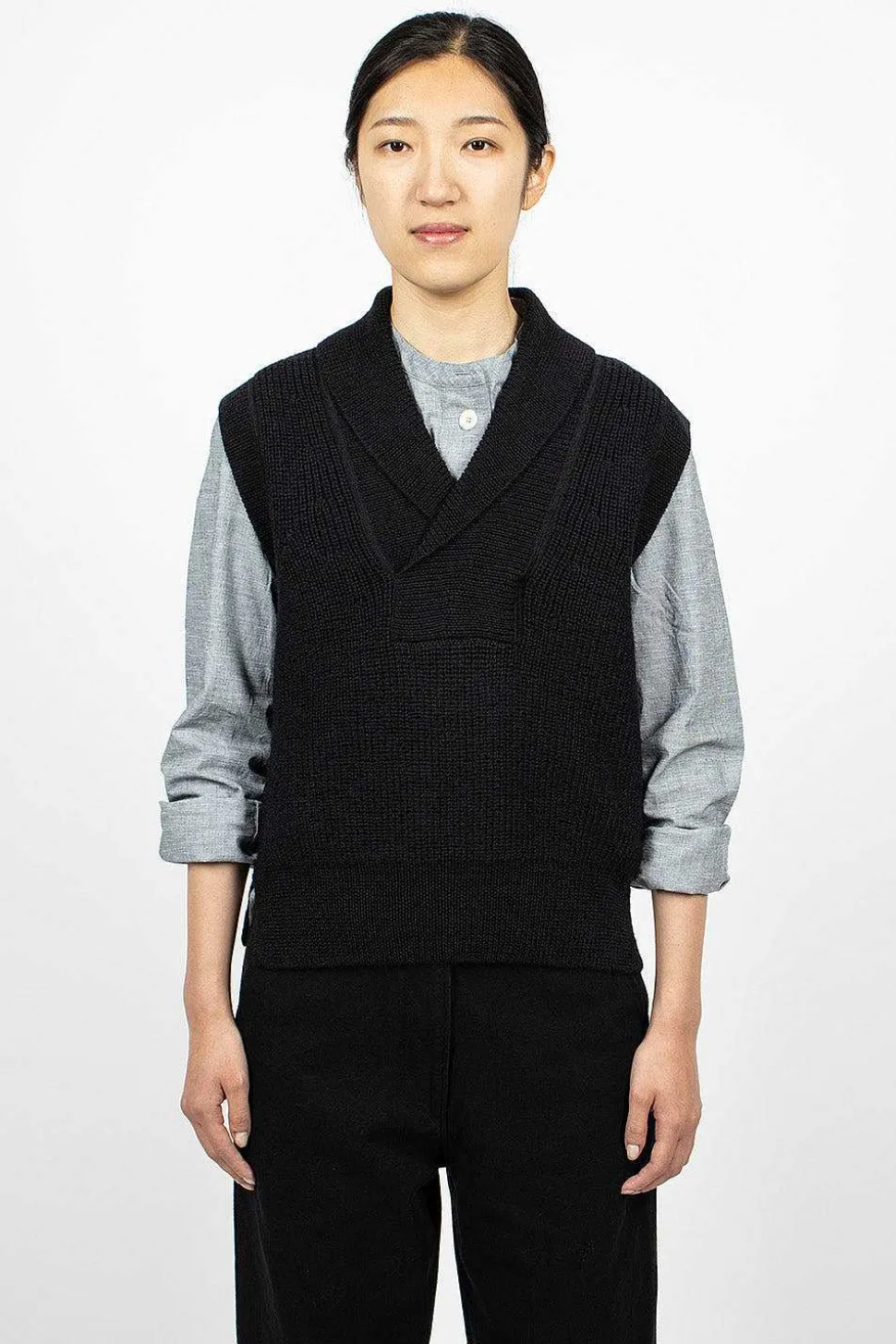 Shawl Collar Slipover Ink
