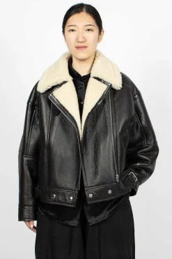 Shearling Jacket Dark Brown