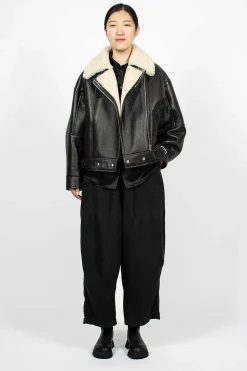 Shearling Jacket Dark Brown