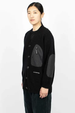 Shetland Wool Cardigan Black