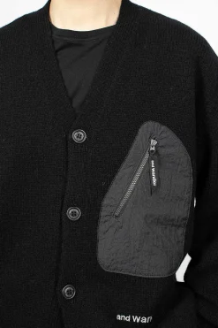 Shetland Wool Cardigan Black