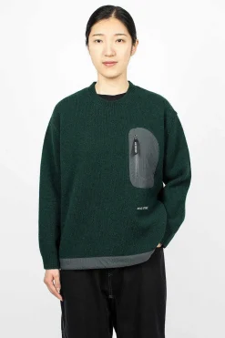 Shetland Wool Jumper Green