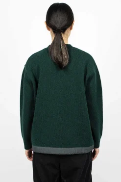Shetland Wool Jumper Green