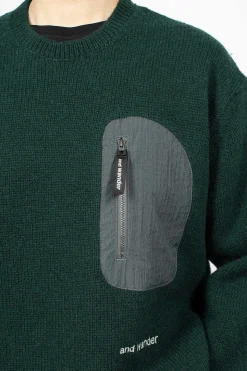 Shetland Wool Jumper Green