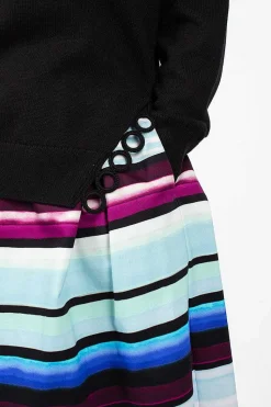 Shoulder Detail Jumper Black