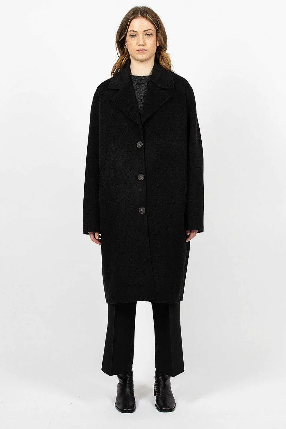 Single Breasted Coat Black