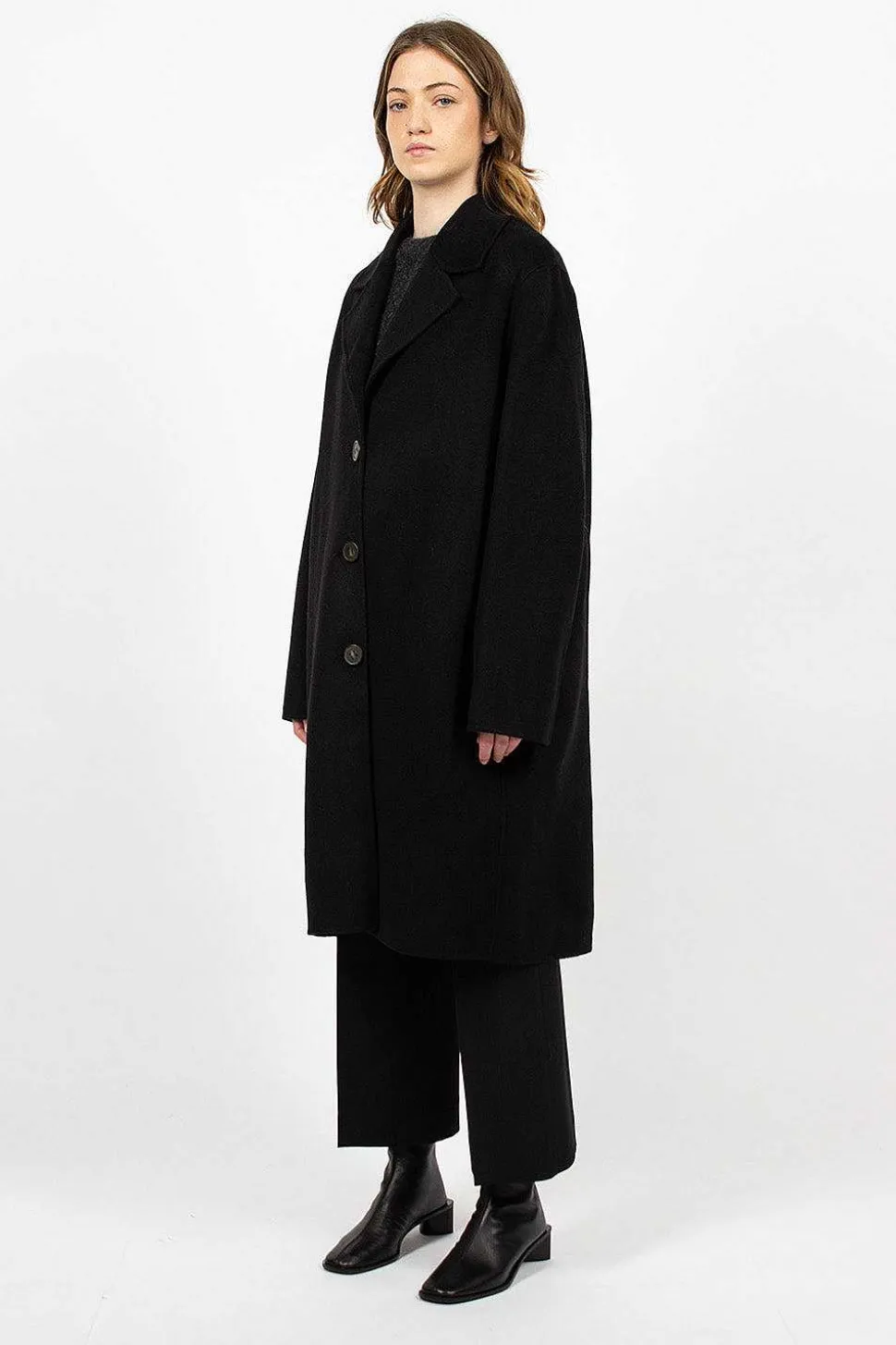 Single Breasted Coat Black