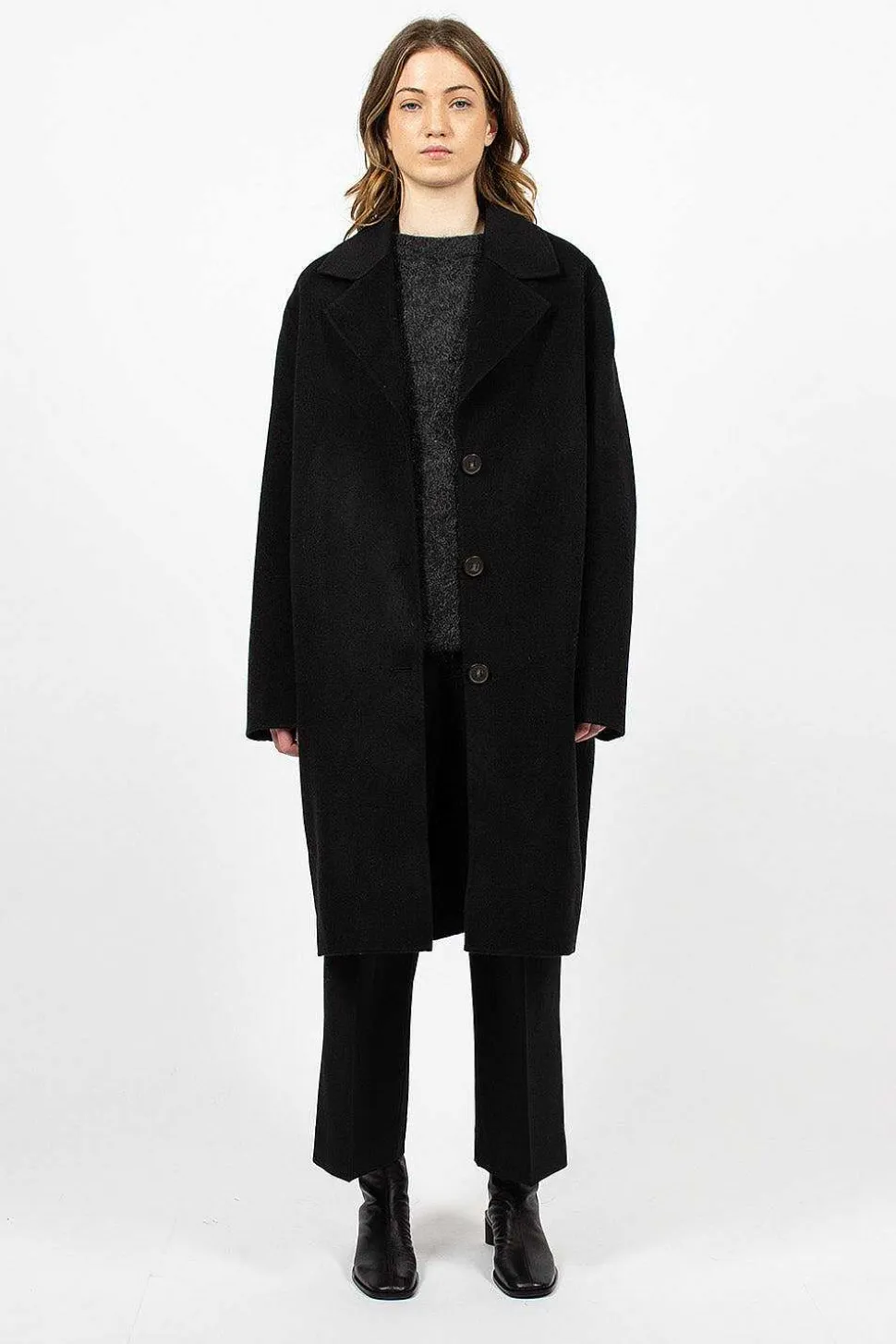 Single Breasted Coat Black