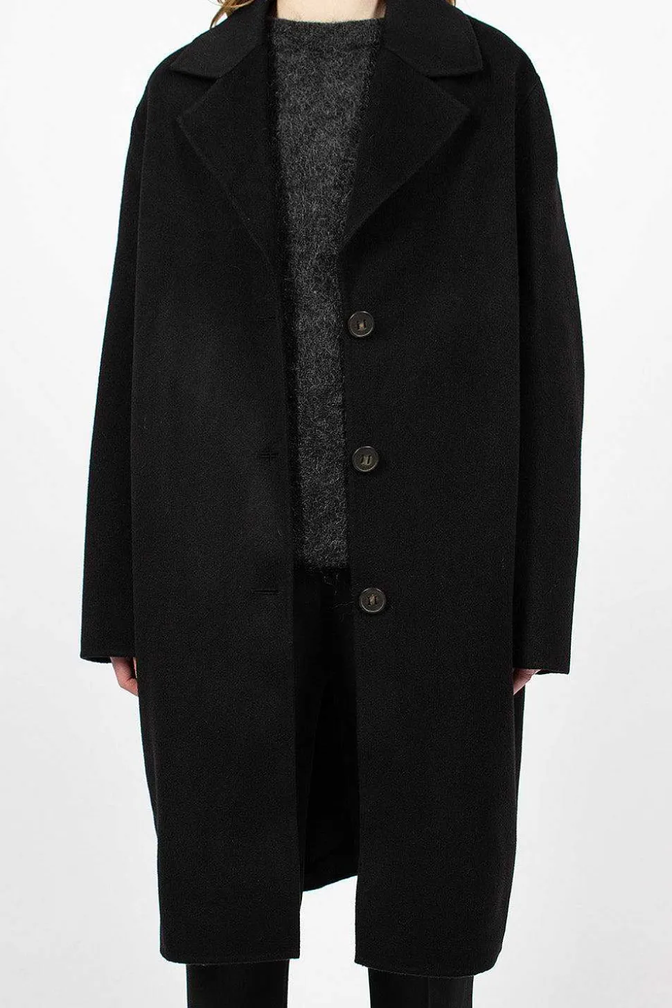Single Breasted Coat Black