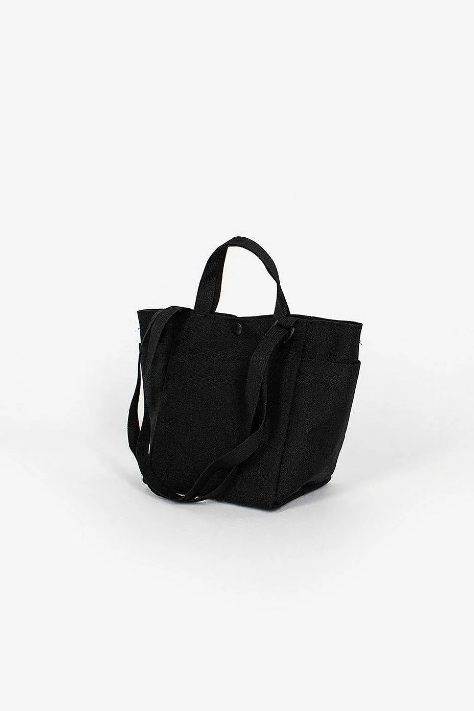 Small Side Pocket Tote Black