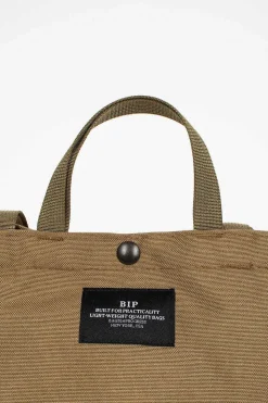 Small Side Pocket Tote Khaki