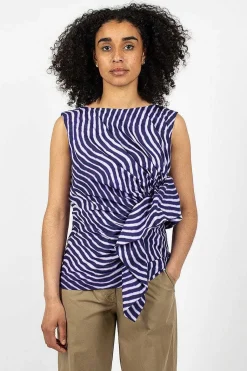 Spiral Top Purple Print