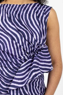 Spiral Top Purple Print