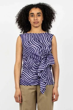 Spiral Top Purple Print