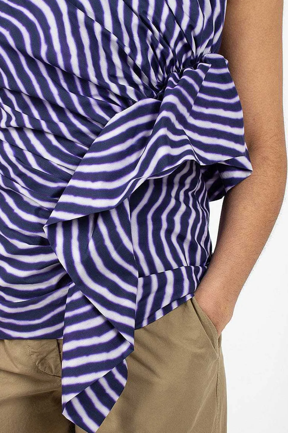 Spiral Top Purple Print