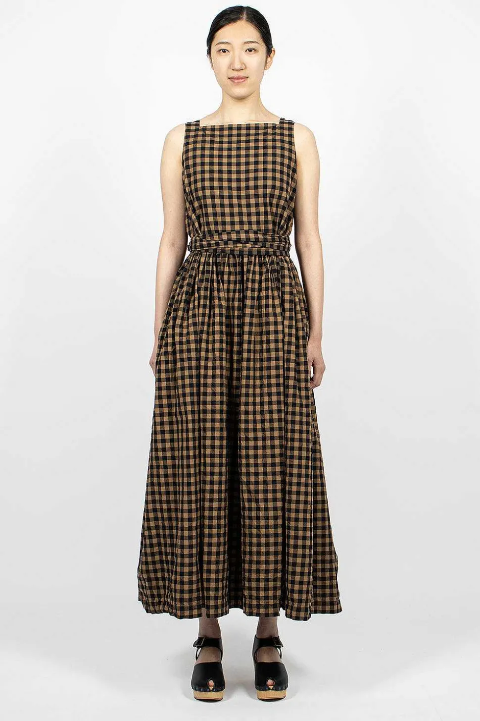 Square Neck Dress Black/Colonial