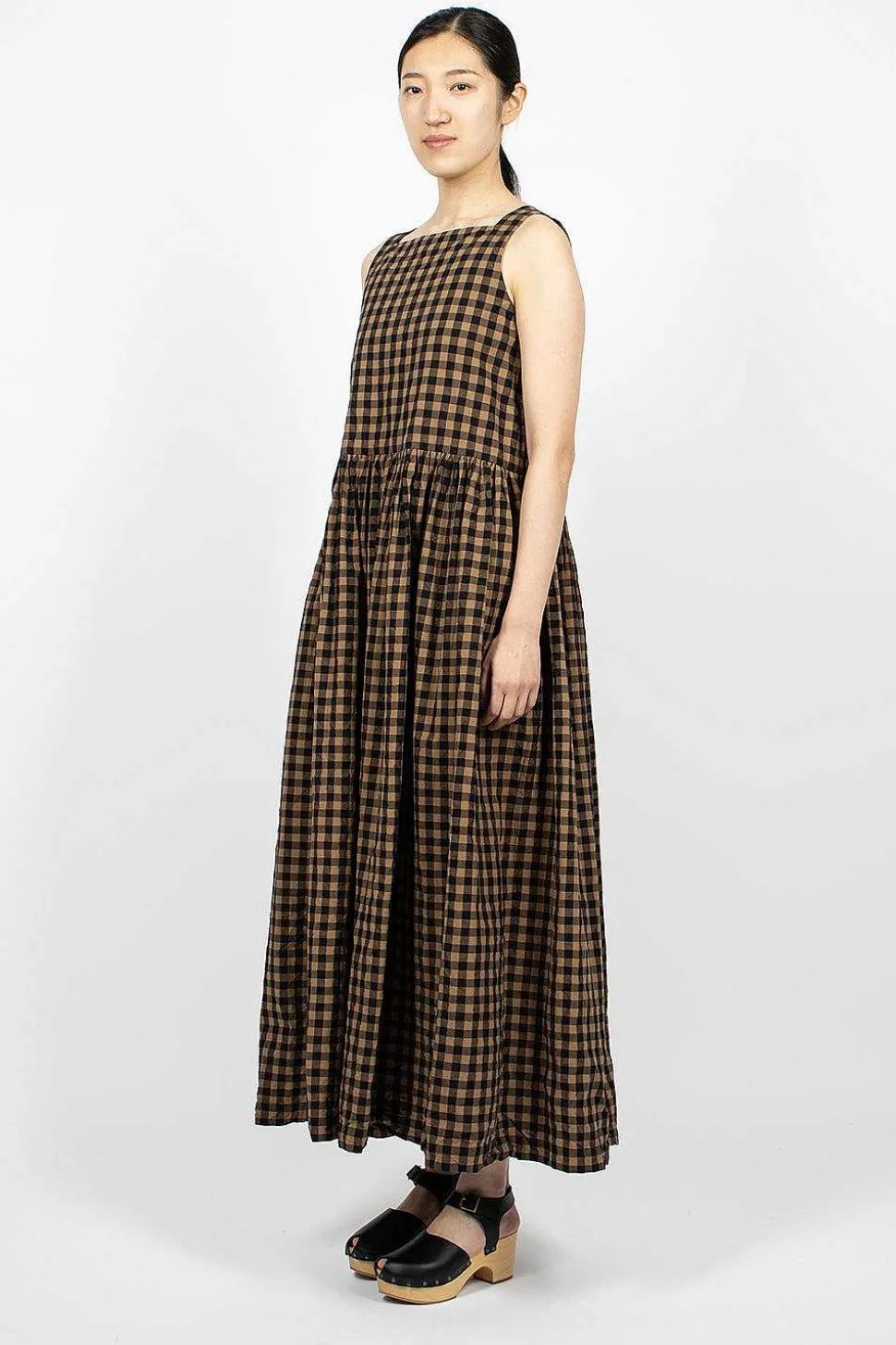 Square Neck Dress Black/Colonial