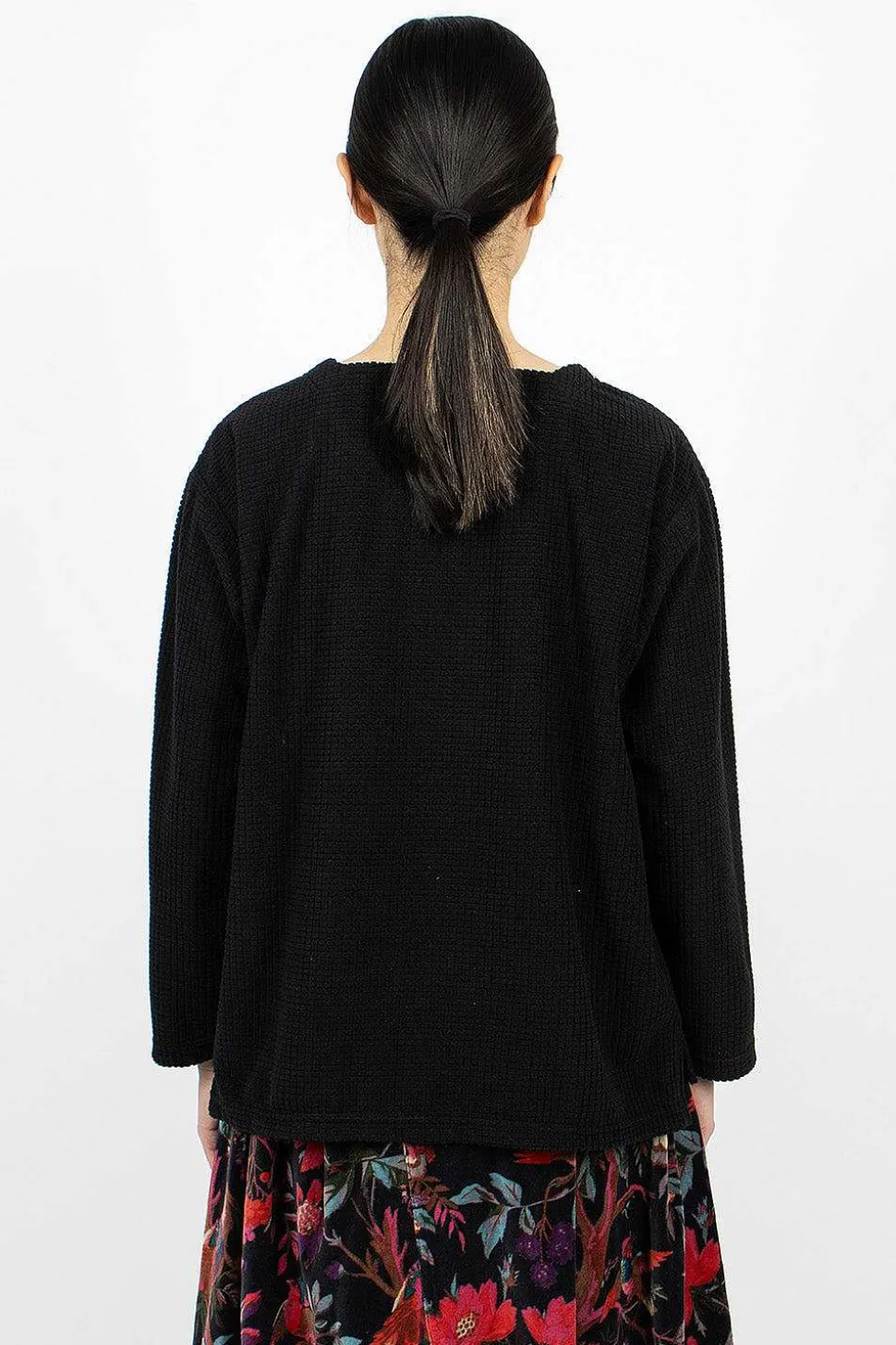 Square Neck Shirt Black