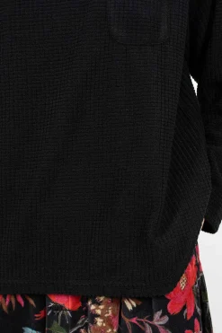 Square Neck Shirt Black