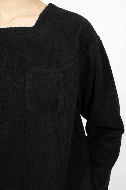 Square Neck Shirt Black