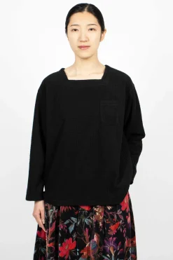 Square Neck Shirt Black