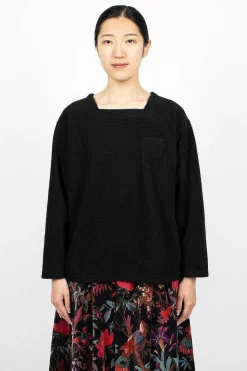 Square Neck Shirt Black