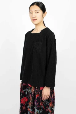Square Neck Shirt Black