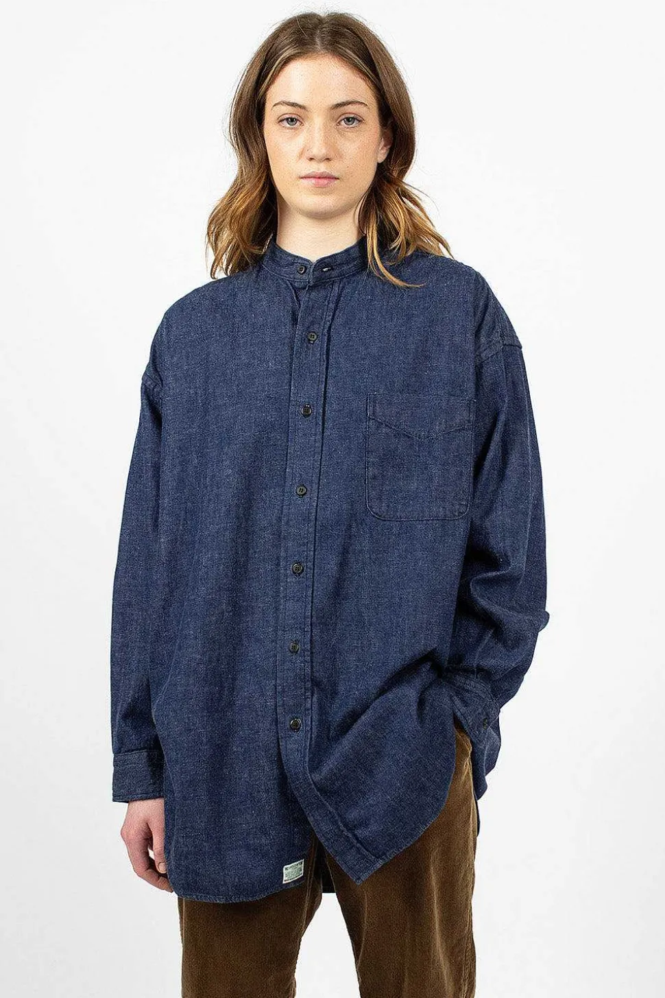 Stand Collar Shirt One Wash