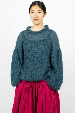 Stitch Crewneck Teal