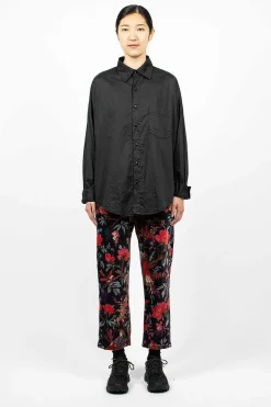 Stk Velveteen Pant Bird Print