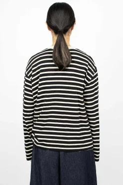 Striped Pullover Black