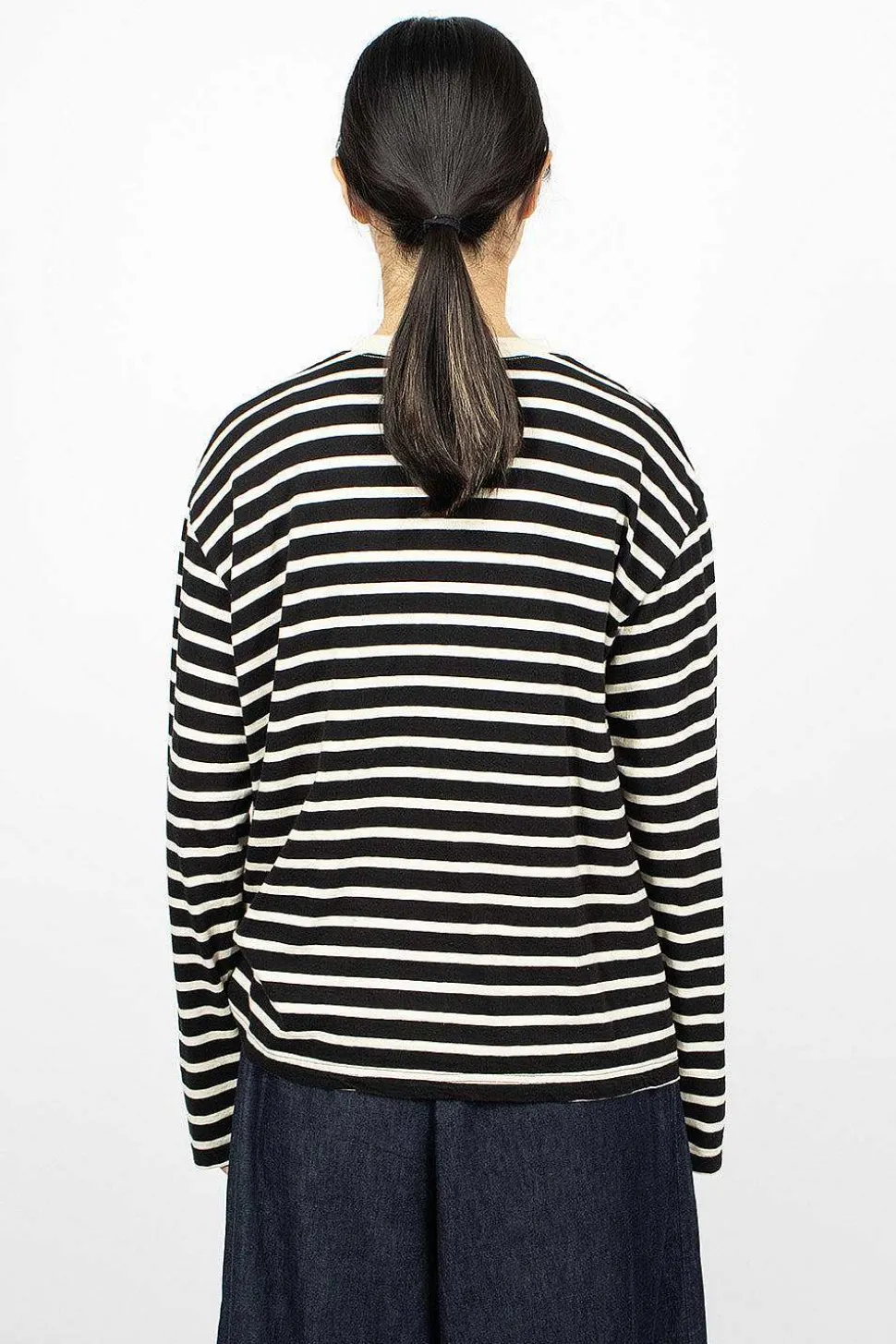 Striped Pullover Black