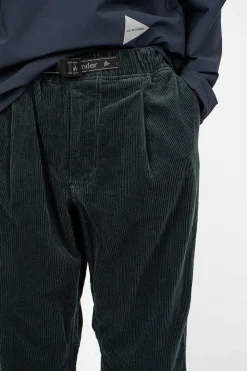 Tapered Corduroy Trouser Blue Green