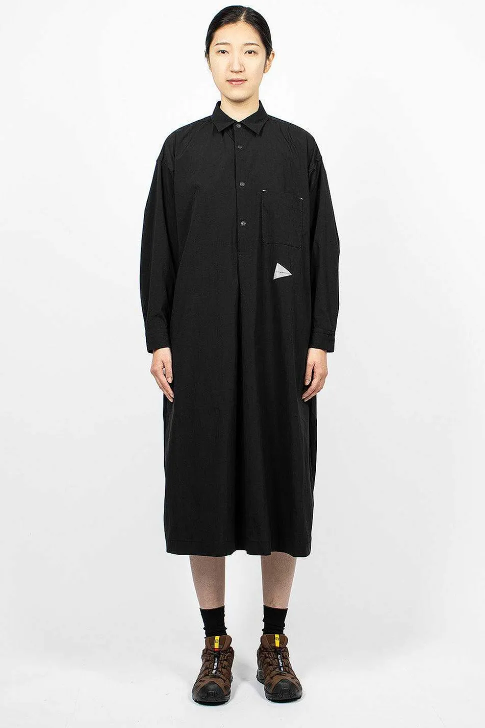 Taslan Stretch Dress Black