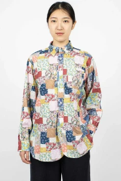 19Th Century Shirt Multi Floral Patchwork