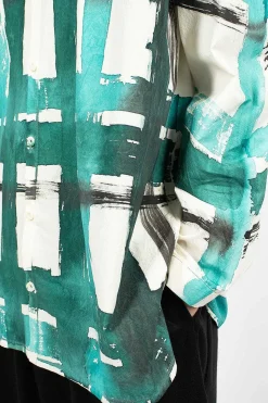 The Draughtsman Shirt Flint/Viridian