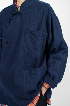 Tibet Shirt Cotton Voile Navy