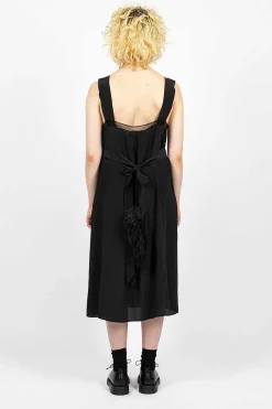 Tie Slip Dress Black