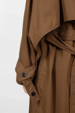 Trench Coat Coffee Brown