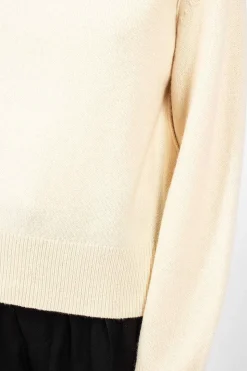 Turtleneck Sweater Cream Beige