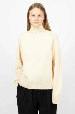 Turtleneck Sweater Cream Beige