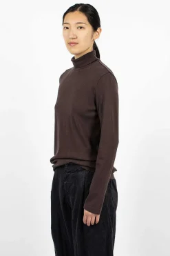 Turtleneck Top Plum
