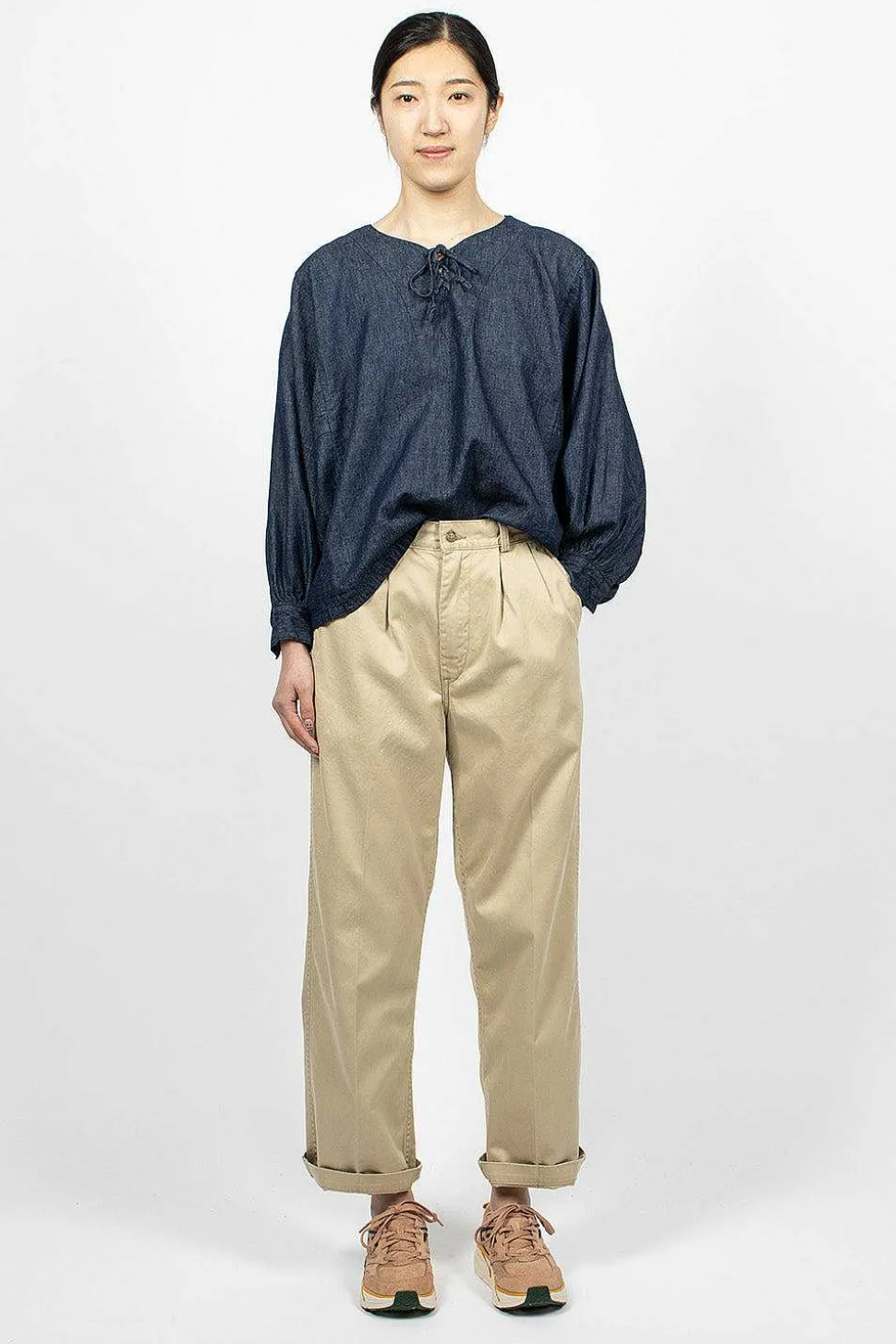 Two Tuck Chino Khaki