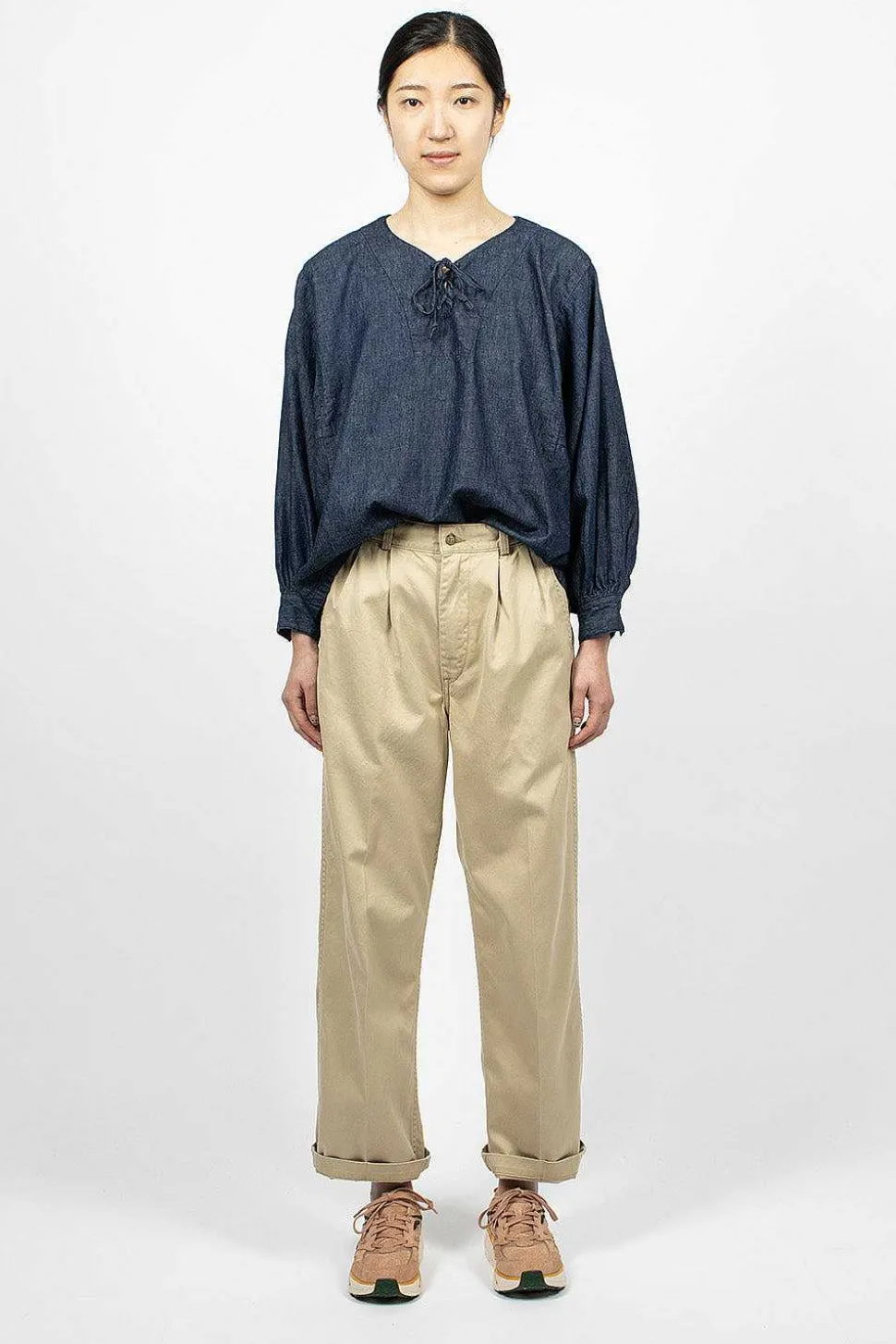 Two Tuck Chino Khaki