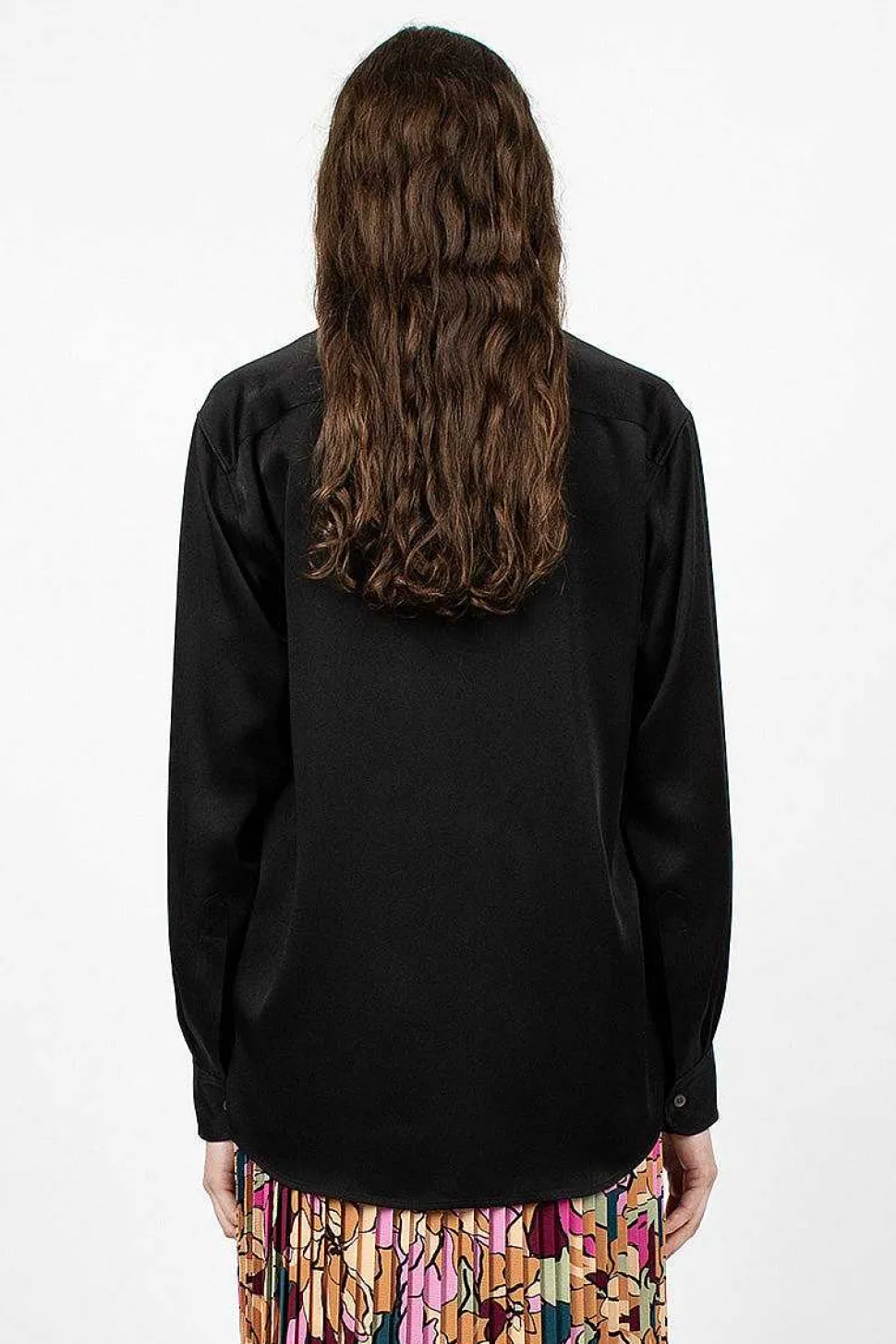 V Neck Blouse Black
