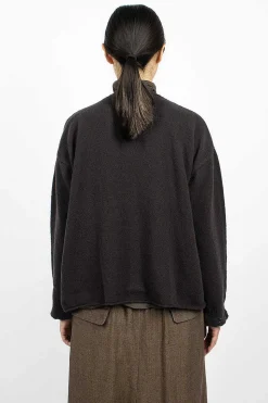 V Neck Pullover Brown/Black