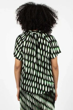 V-Neck Shirt Black/Green