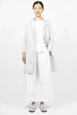 Washed Coat White Sand
